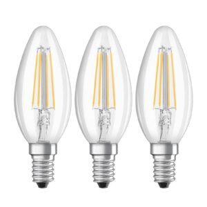LED sviečková žiarovka E14 4W filament