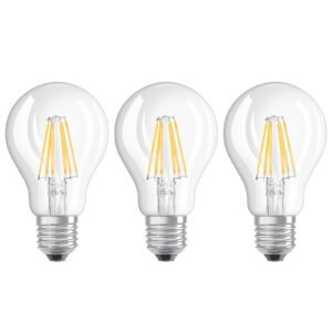 Filament LED žiarovka E27 6W teplá