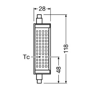 OSRAM LED žiarovka R7s 19W