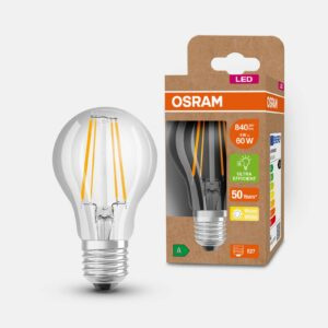 OSRAM LED žiarovka E27 A60 4W